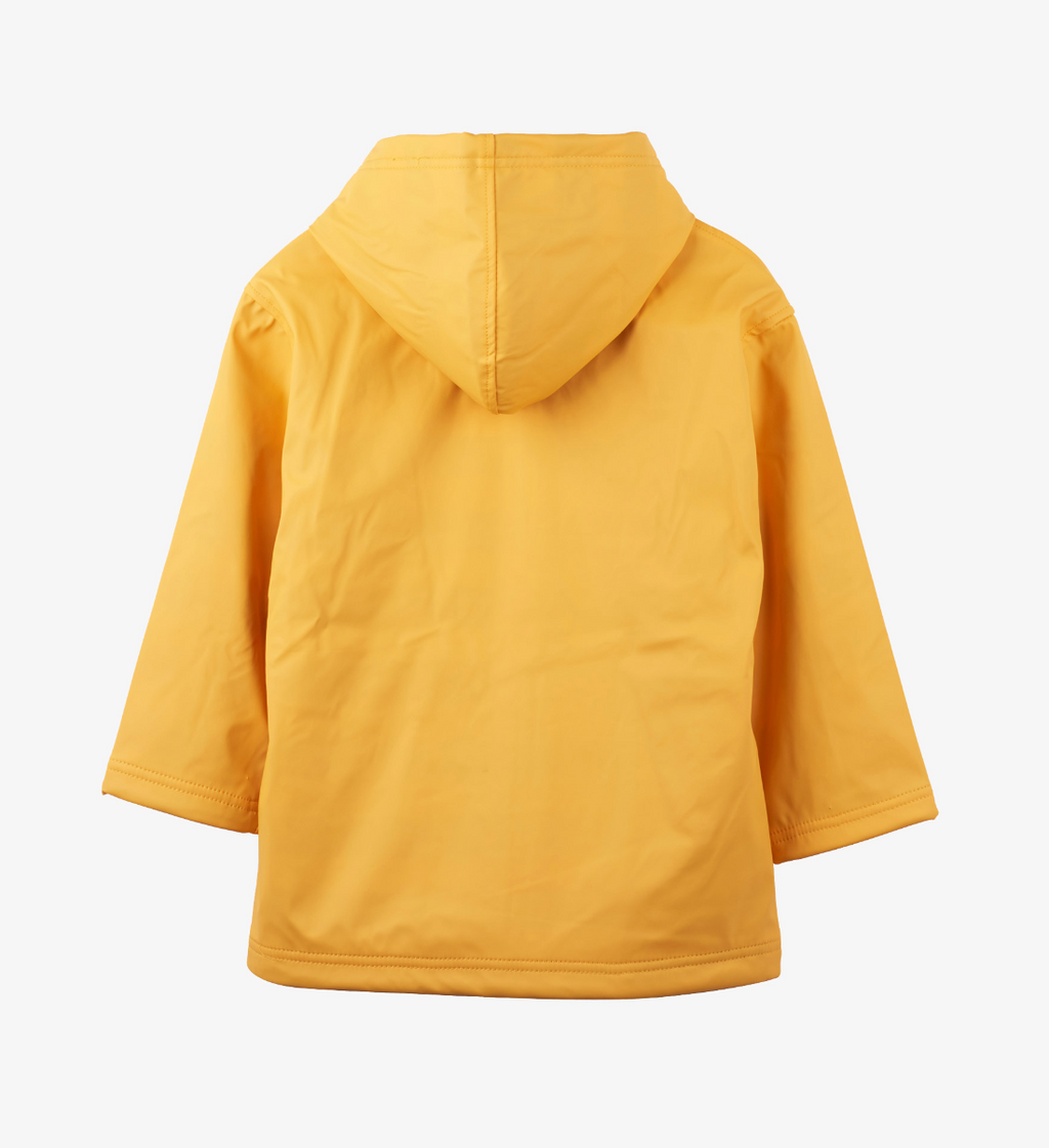 Hatley Yellow and Navy Zip Up Splash Jacket