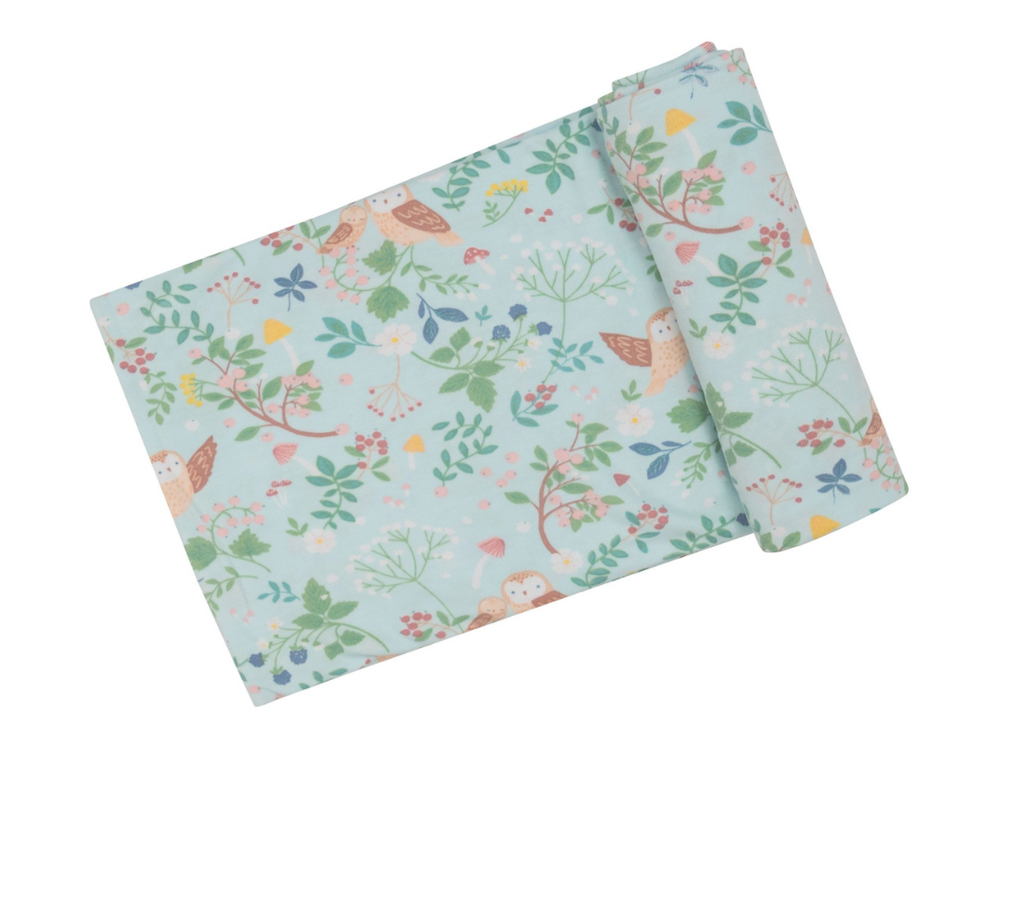 Angel Dear Swaddle Blanket in Pretty Owls