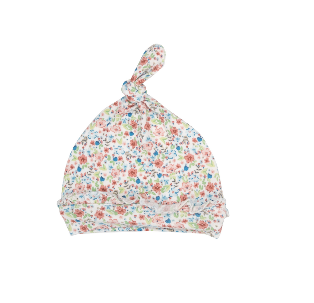 Angel Dear Knotted Hat in Dainty Floral