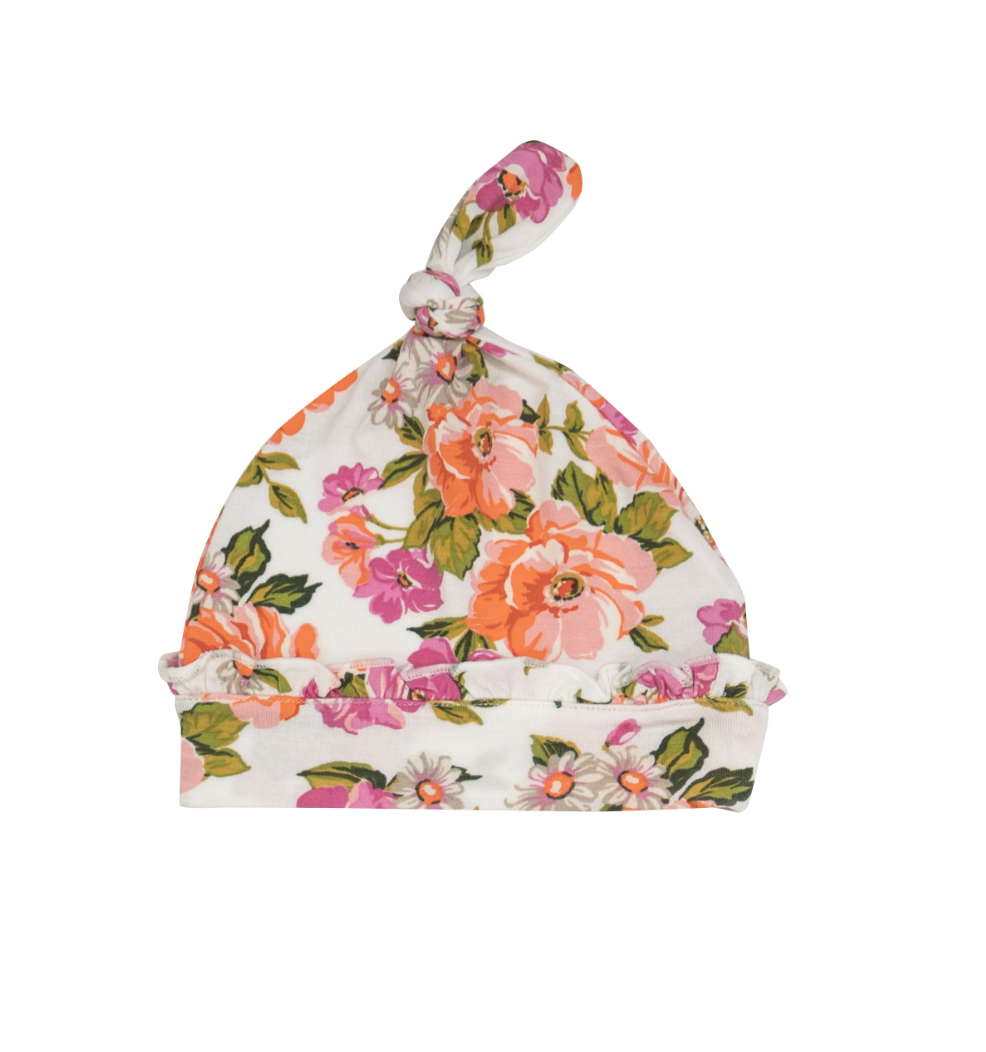 Angel Dear Knotted Hat in Wild Rose Floral