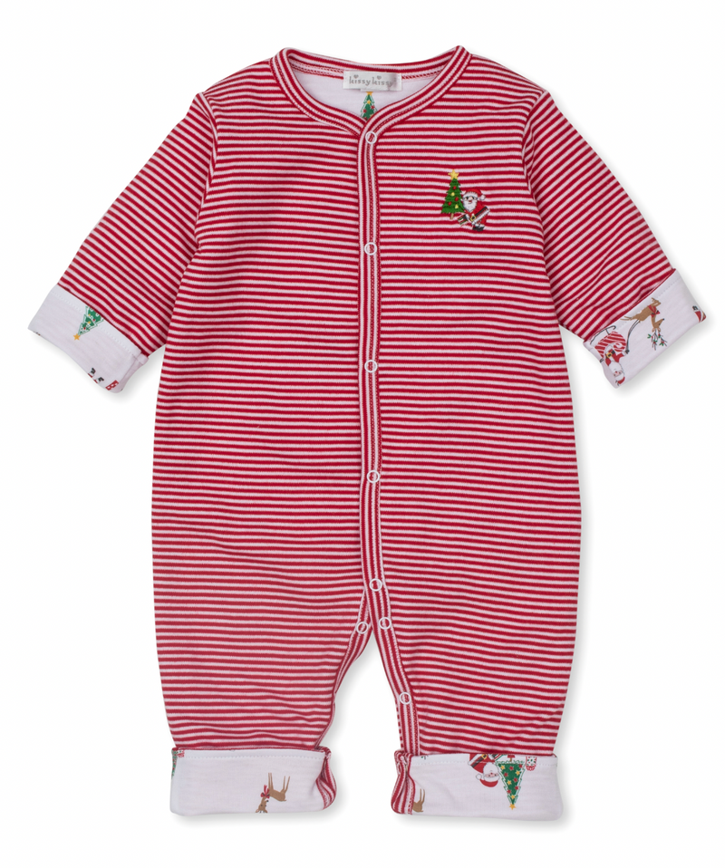 Kissy Kissy Reversible Playsuit in Santa's Sleigh