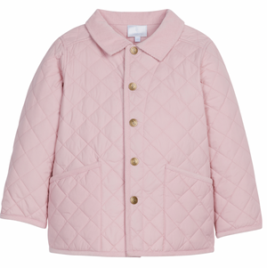 Little English Classic Quilted Jacket in Light Pink