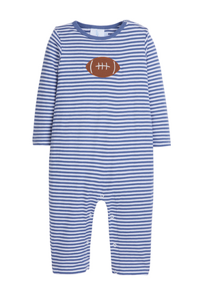 Little English Applique Romper in Football