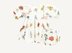 Pink Chicken Brooke Dress in Notebook Botanical