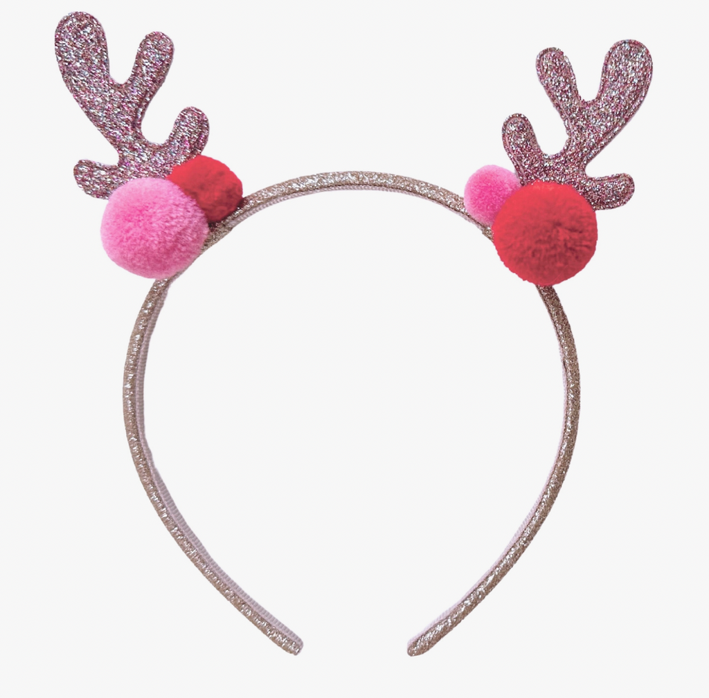 Rockahula Jolly Pom Pom Reindeer Ears Headband