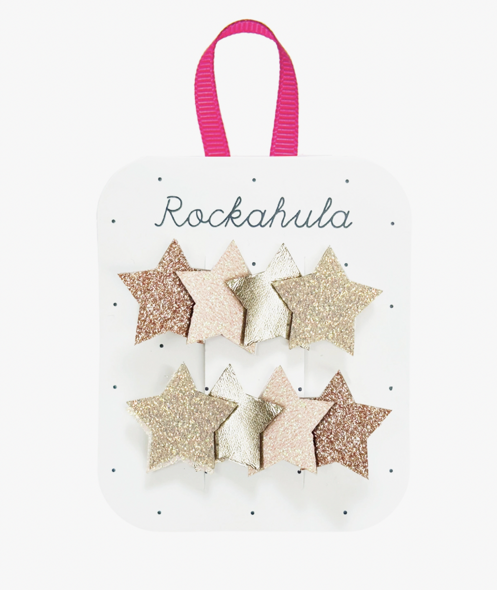 Rockahula Frosted Shimmer Star Clips