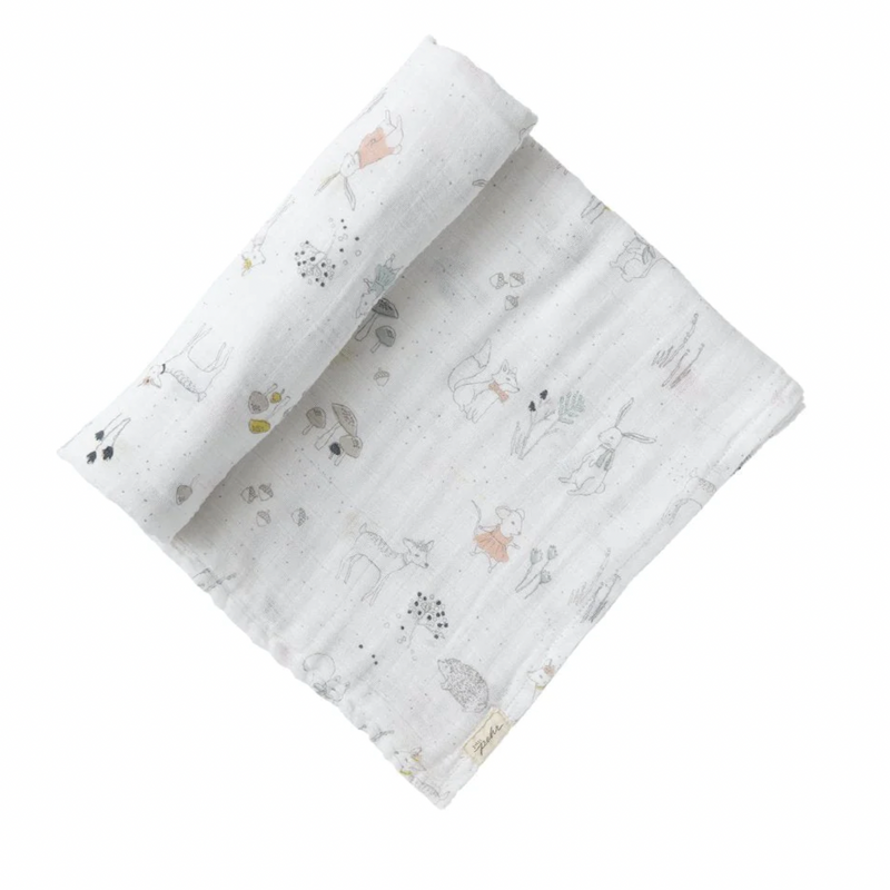 Pehr Swaddle Blanket in Magical Forest