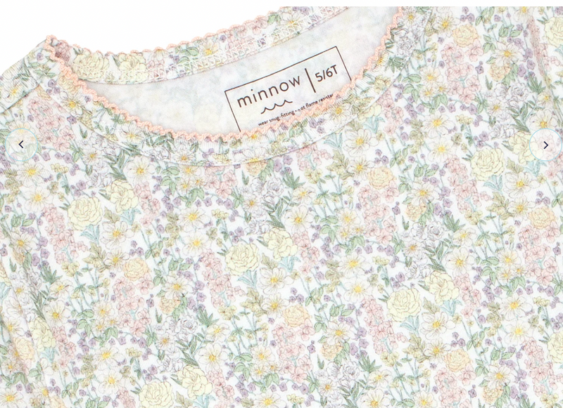 Minnow Girls Pajama Set in Wildflower Bouquet