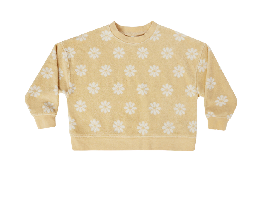 Rylee + Cru Boxy Pullover in Daisy