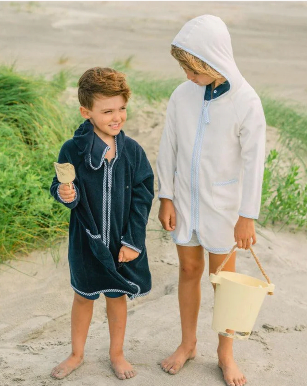 Minnow Unisex French Terry Cover-Up in White