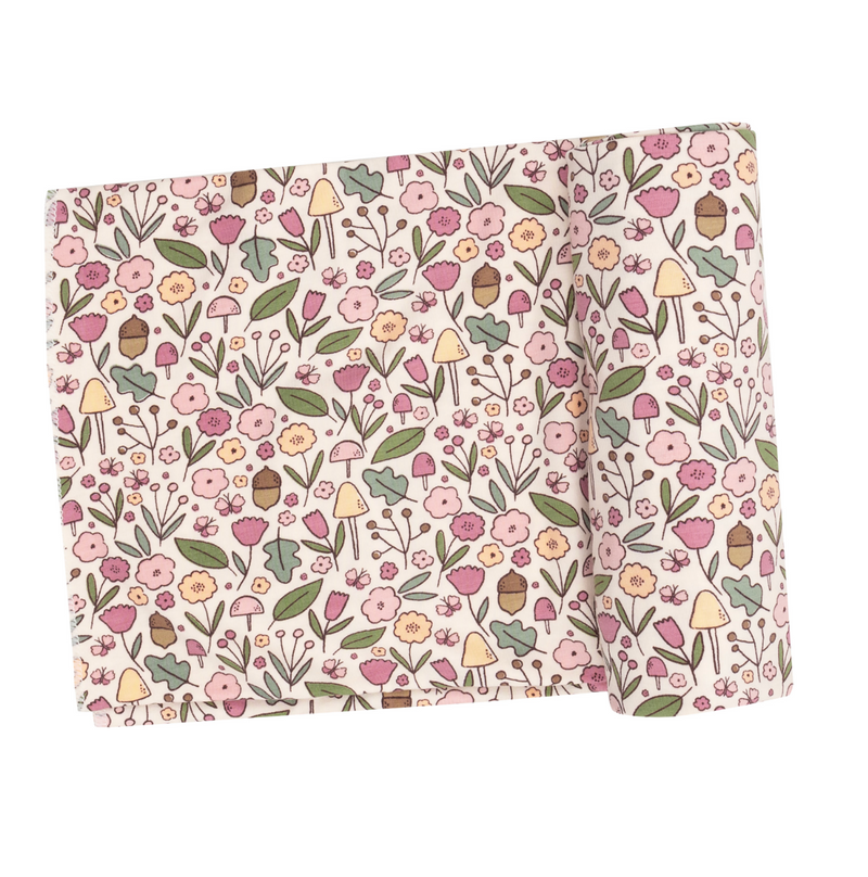 Angel Dear Swaddle Blanket in Acorn Floral