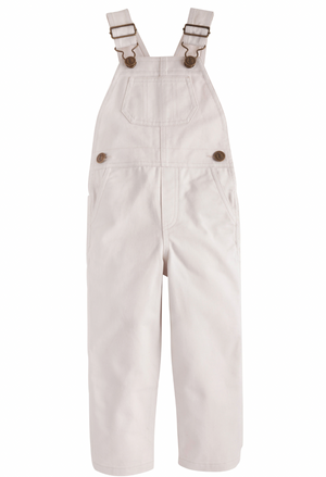 Little English Twill Overalls in Pebble