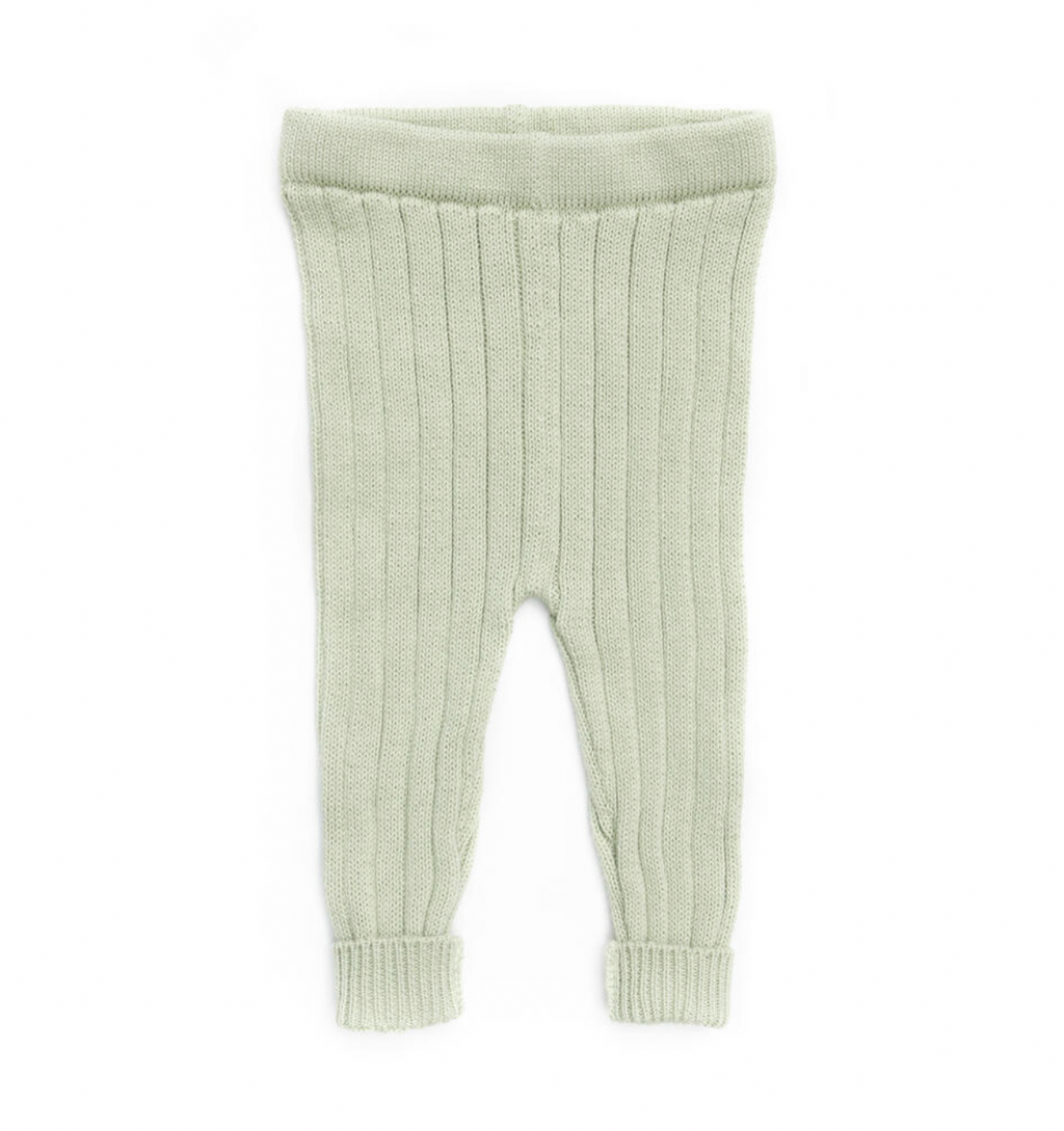 Tun Tun Knitted Leggings in Seafoam