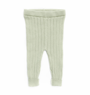 Tun Tun Knitted Leggings in Seafoam