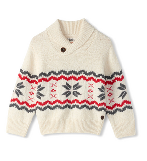 Hatley Shawl Collar Sweater in Holiday Knit