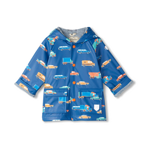 Hatley Preschool Raincoat in Driving Cars Blue