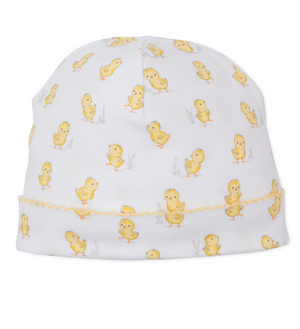 Kissy Kissy Hat in Cheery Chicks Print