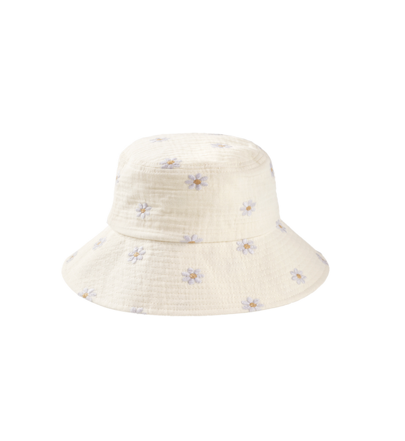 Rylee + Cru Bucket Hat in Blue Daisies