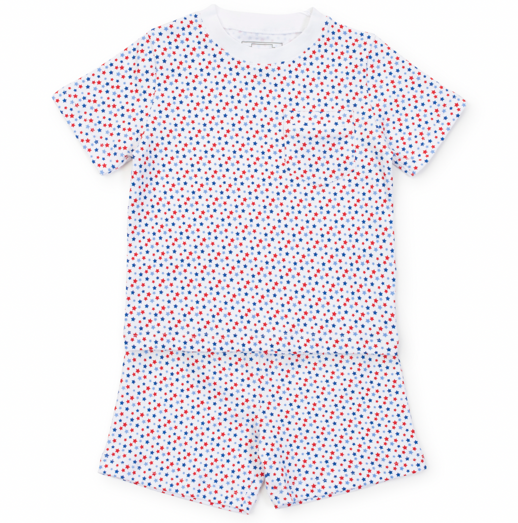 Lila + Hayes Charles Short Set in Star Spangled
