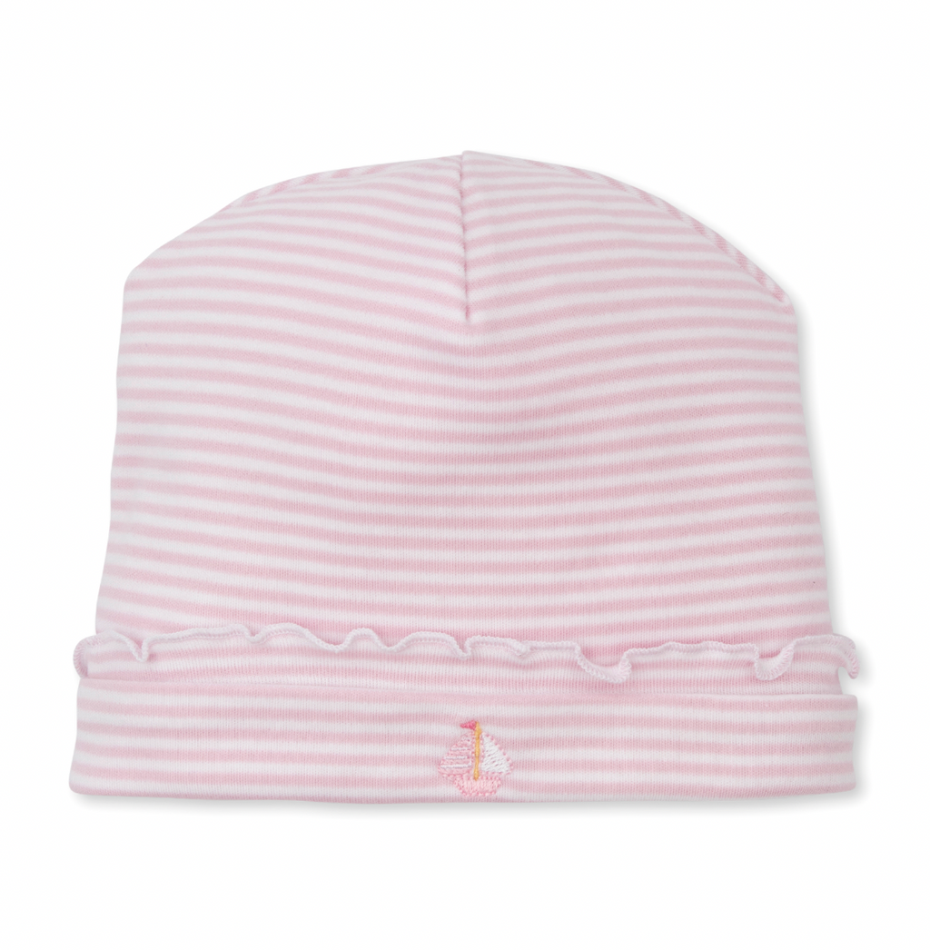 Kissy Kissy Striped Hat in Pink Saturday Regatta