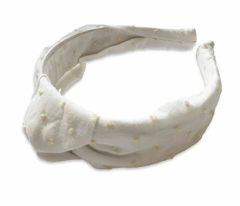 Eva's House Swiss Dot Knotted Headband -Multiple Colors!