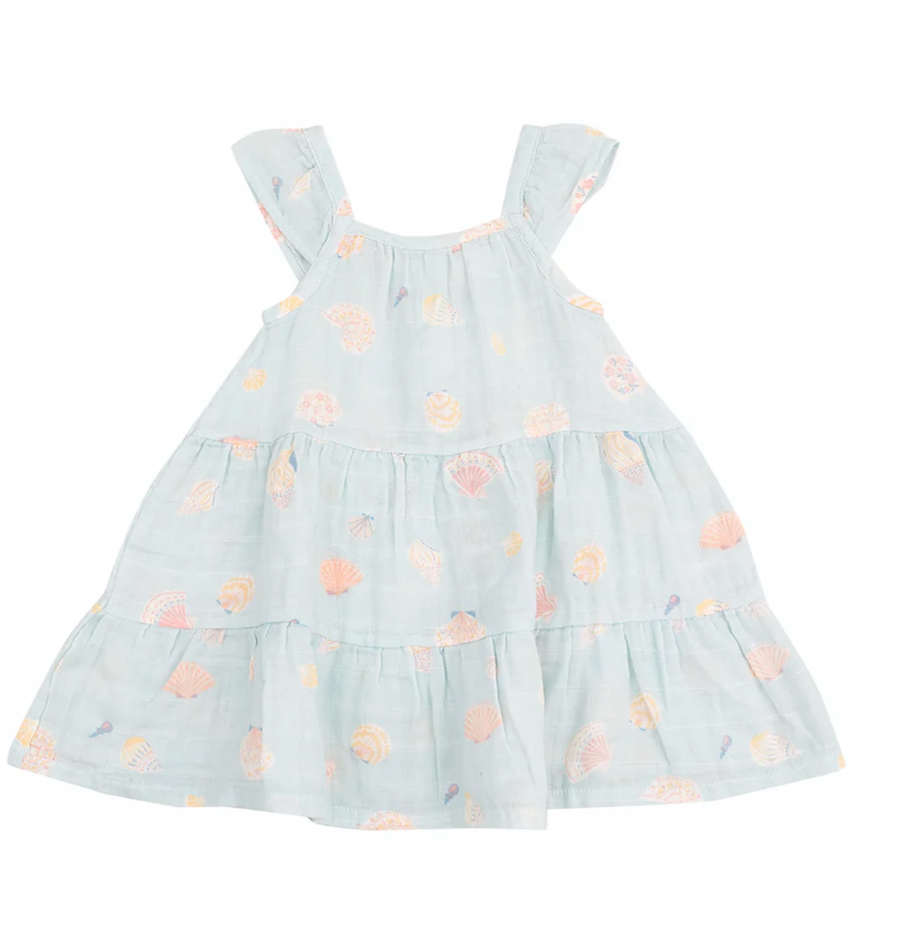 Angel Dear Twirly Sundress in Pretty Seashells