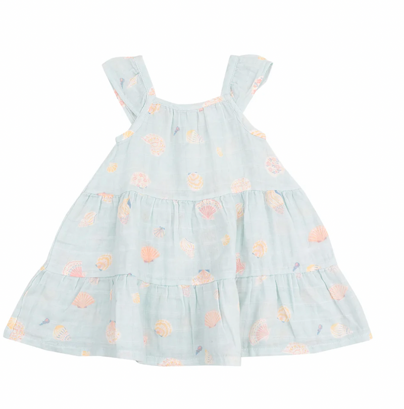 Angel Dear Twirly Sundress in Pretty Seashells