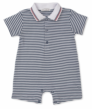 Kissy Kissy Short Playsuit in Bold Stripes & Bright Stars
