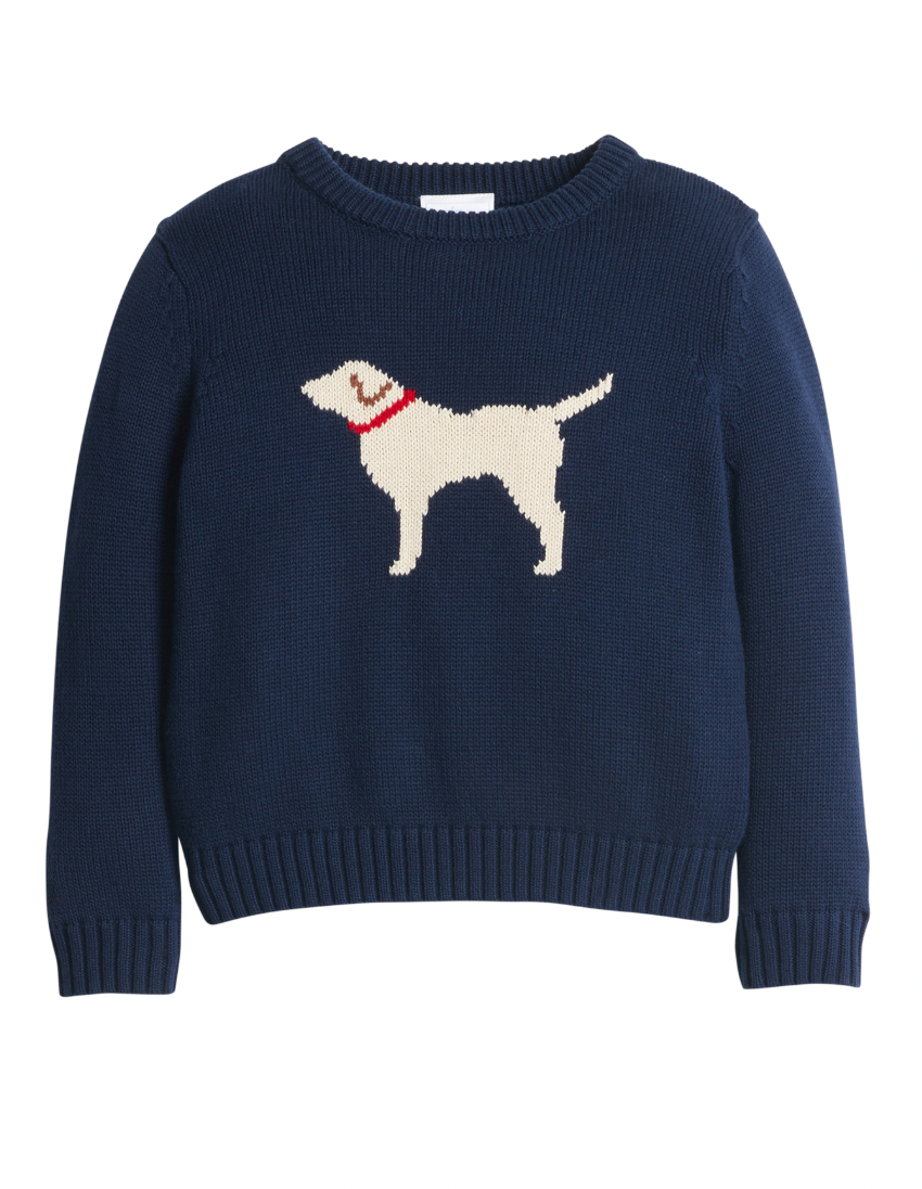 Little English Intarsia Sweater in Lab