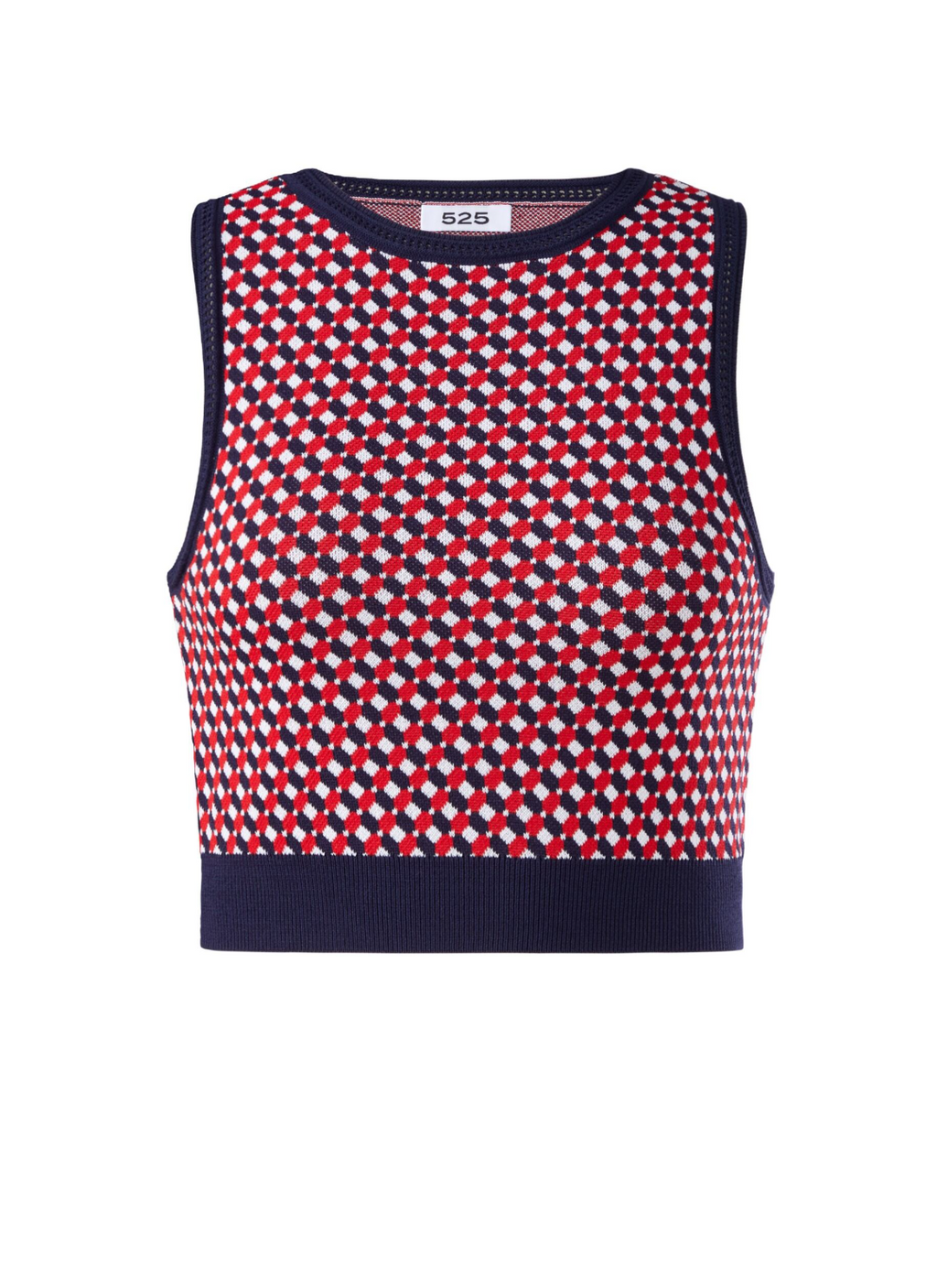 525 America Cher Jacquard Tank in Dark Blue