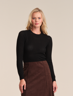525 America Holly Crew Neck Pullover in Black
