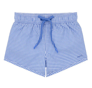 Minnow Boardie in Blue Micro Gingham