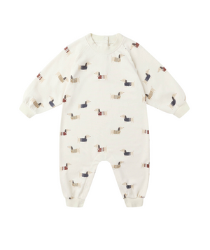 Rylee + Cru Raglan Jumpsuit in Dachshund