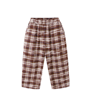 Rylee + Cru Palmer Pant in Burgundy Plaid