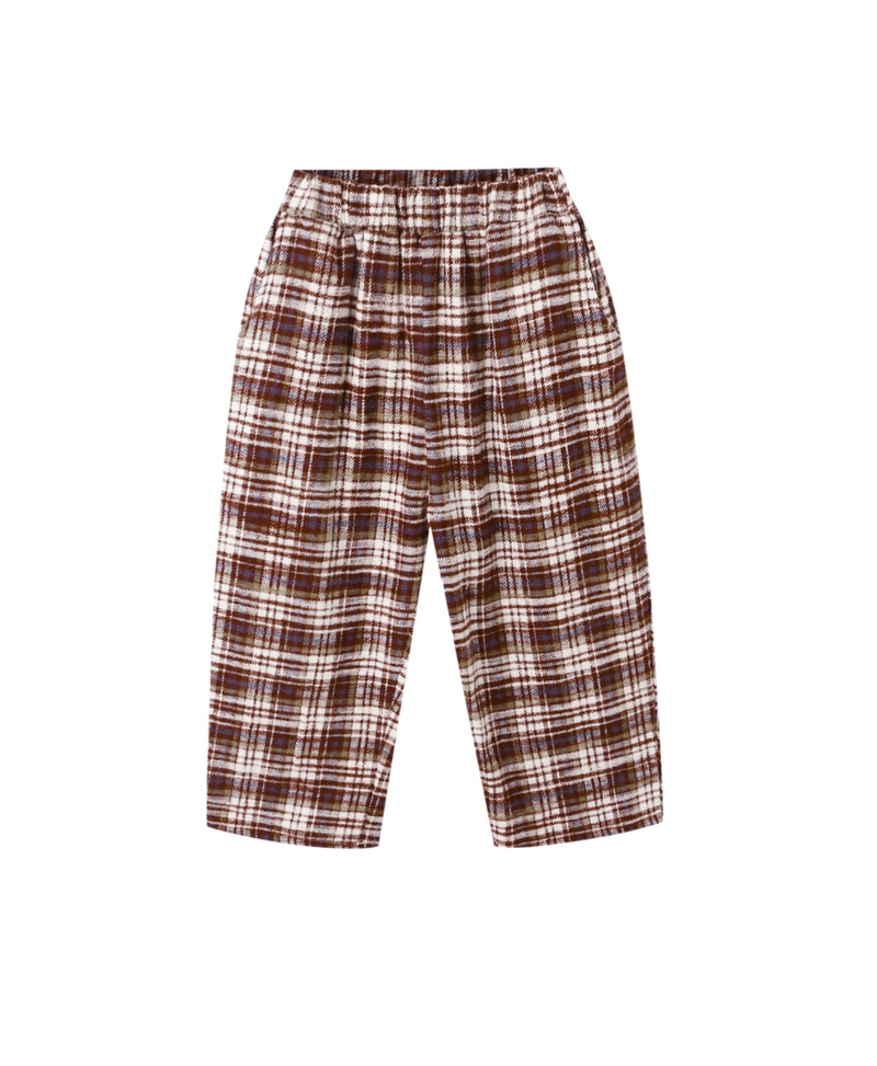 Rylee + Cru Palmer Pant in Burgundy Plaid