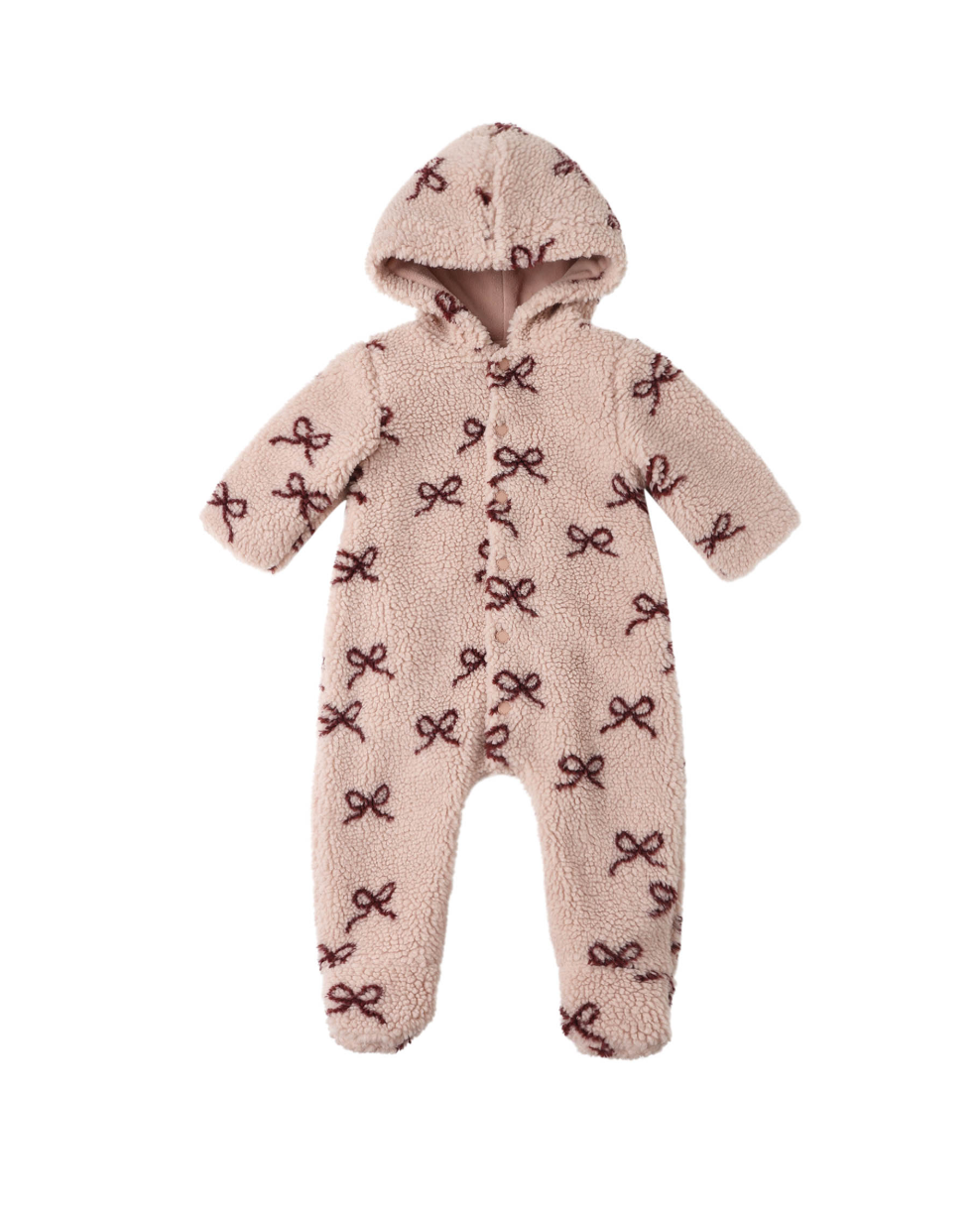 Rylee + Cru Fleece Jumpsuit in Bows