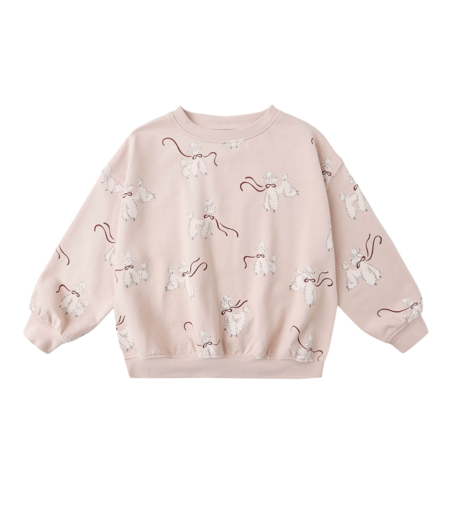 Rylee + Cru Relaxed Sweatshirt in Poodles