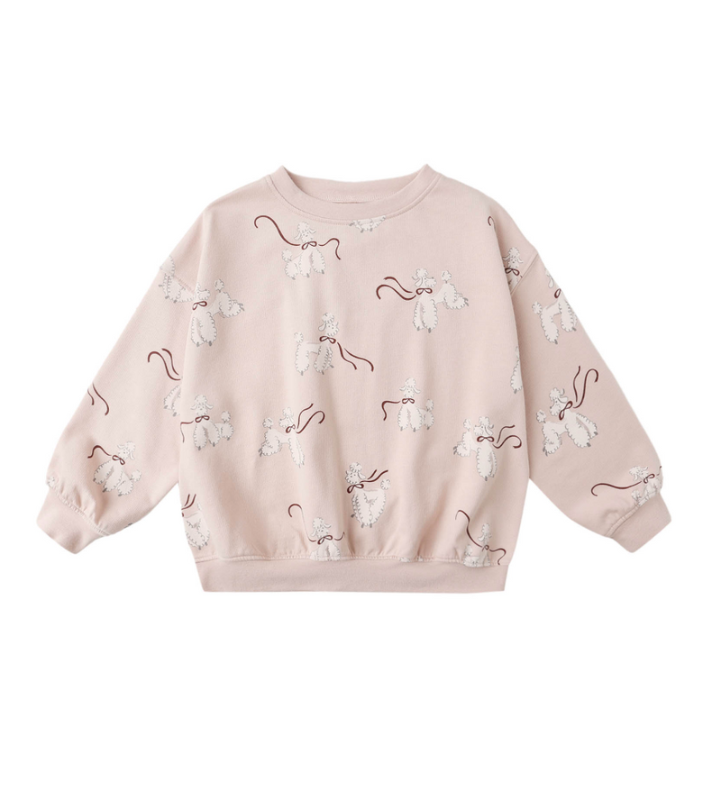 Rylee + Cru Relaxed Sweatshirt in Poodles