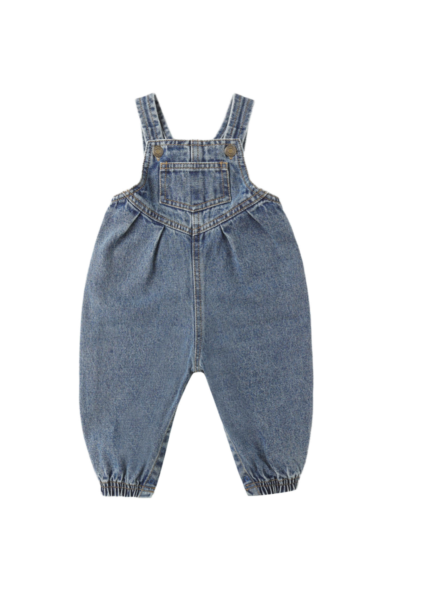 Rylee + Cru Vintage Overall in Indigo