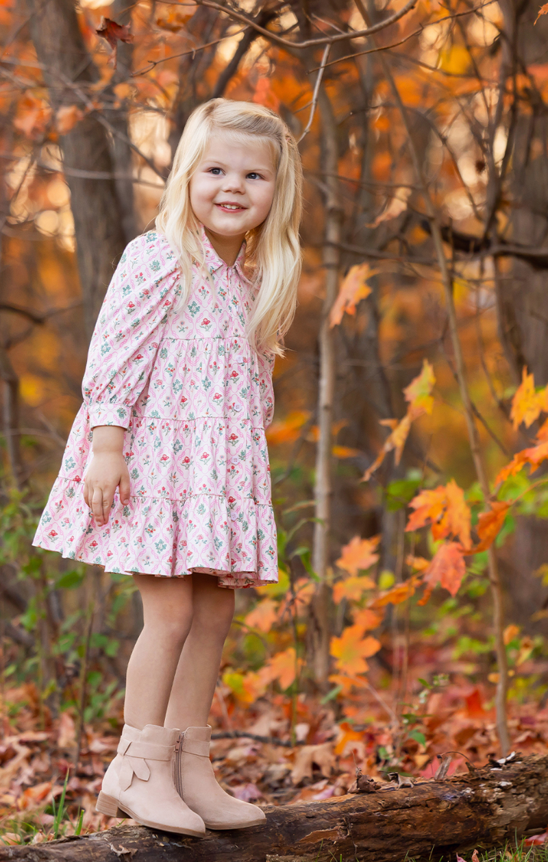Mabel and Honey Dixie Dress in Pink Floral
