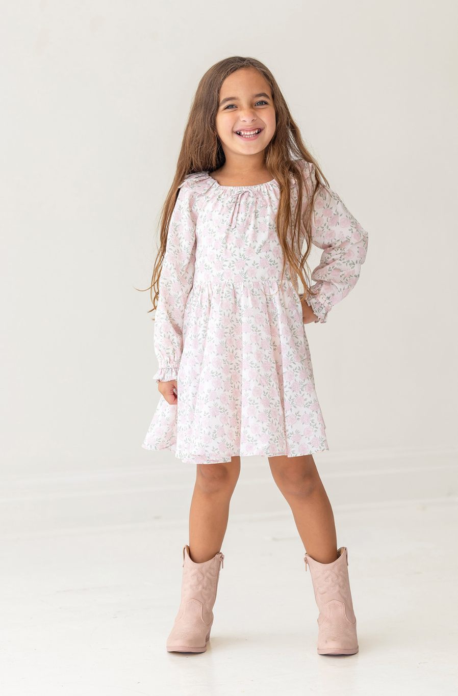 Mabel and Honey Dewy Dress in Rose