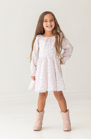 Mabel and Honey Dewy Dress in Rose