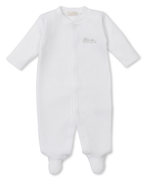 Kissy Kissy Jacquard Footie in Silver Premier Elephant Esprit