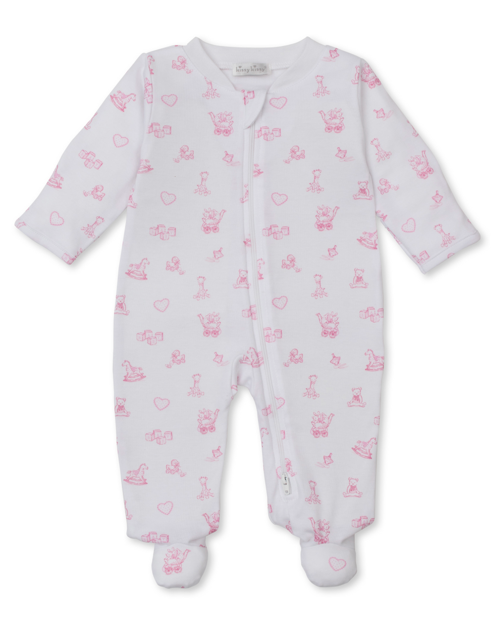 Kissy Kissy Zip Footie in Pink Vintage Toy Treasures