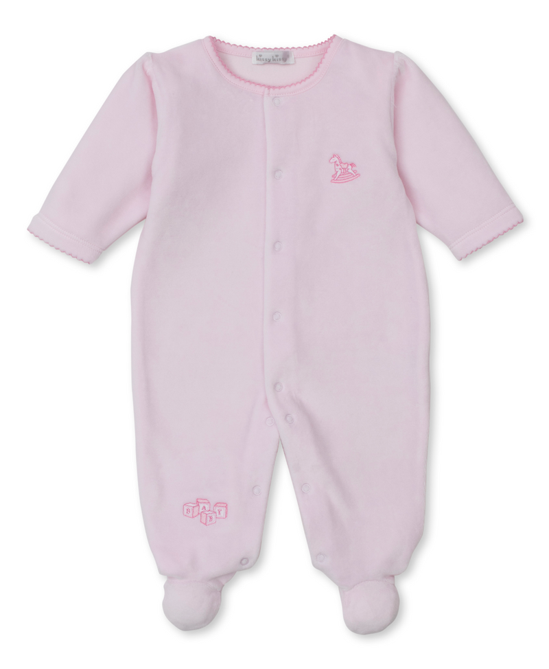 Kissy Kissy Velour Footie in Pink Vintage Toy Treasures