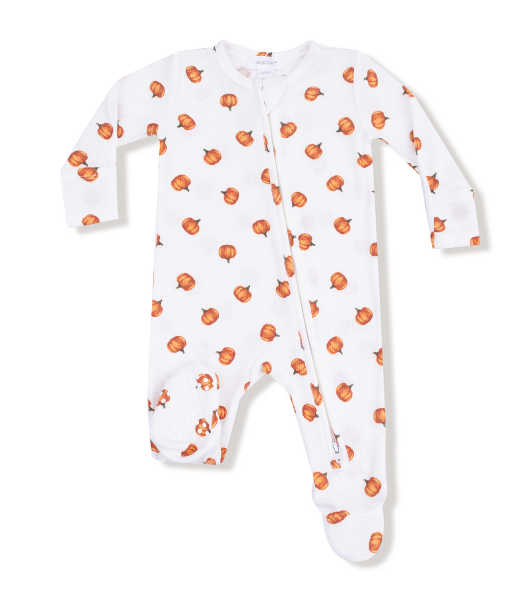 Angel Dear 2 Way Zipper Footie in Little Pumpkins