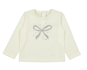 Mayoral Tee in Silver Bow
