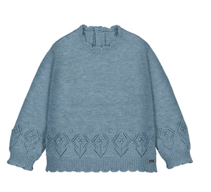 Mayoral Sweater in Heathered Blue