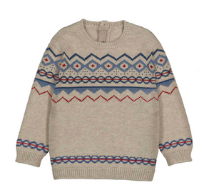 Mayoral Fair Isle Sweater in Grey