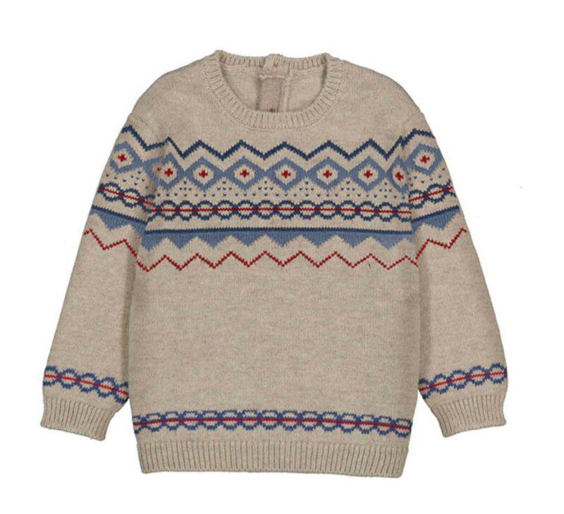 Mayoral Fair Isle Sweater in Grey